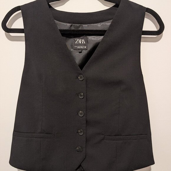 Zara Button Vest Adjustable Waist - Picture 1 of 2